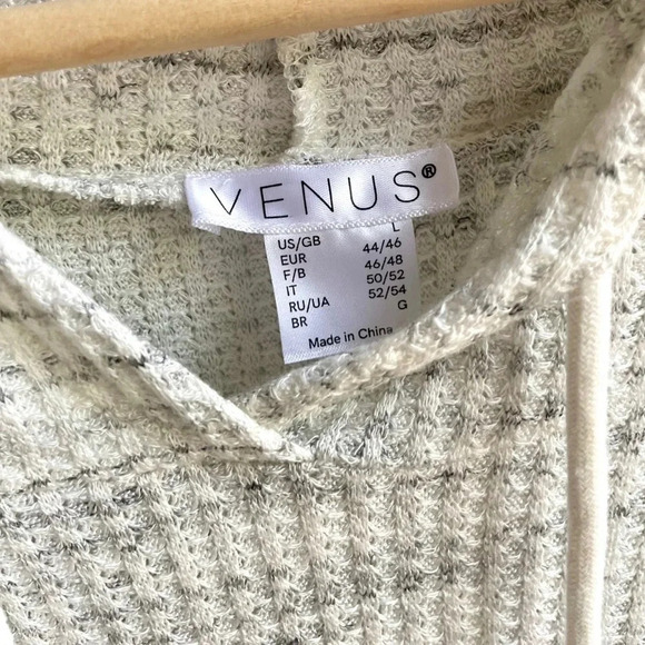 NWOT Venus Hooded Sweater Lounge Dress - Picture 2 of 4